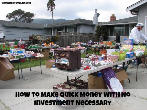 How to Make Quick Money with No Investment Necessary