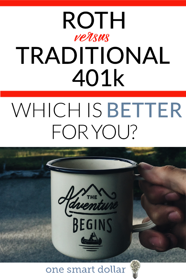 Trying to decide between a Roth and traditional 401k? Read me to find out what might be best for you. #retirement #401k #investing #RetirementPlanning