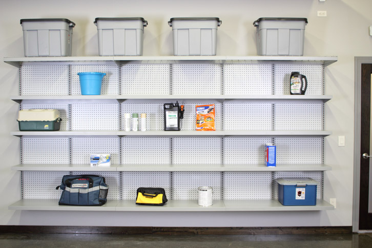 pegboard storage