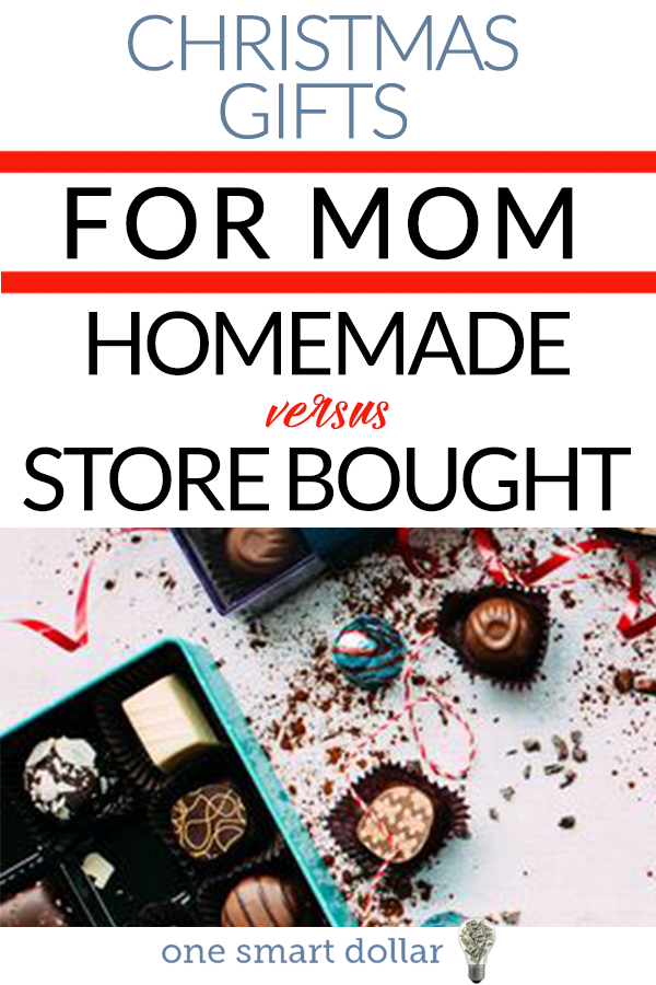 Coming up with the perfect Christmas gift for Mom is important. But should you make something homemade or buy it in the store? #SavingMoney #Frugal #ChristmasGifts