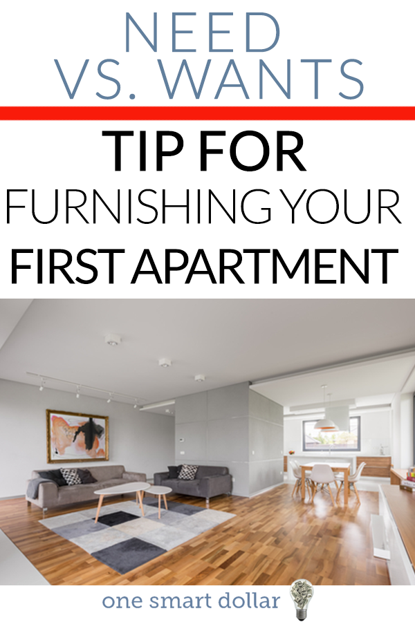 Are you moving into your first apartment? Here are some tips to furnish it on a budget. #NewHomeIdeas #NewHome #Budget #Frugal #SavingMoney