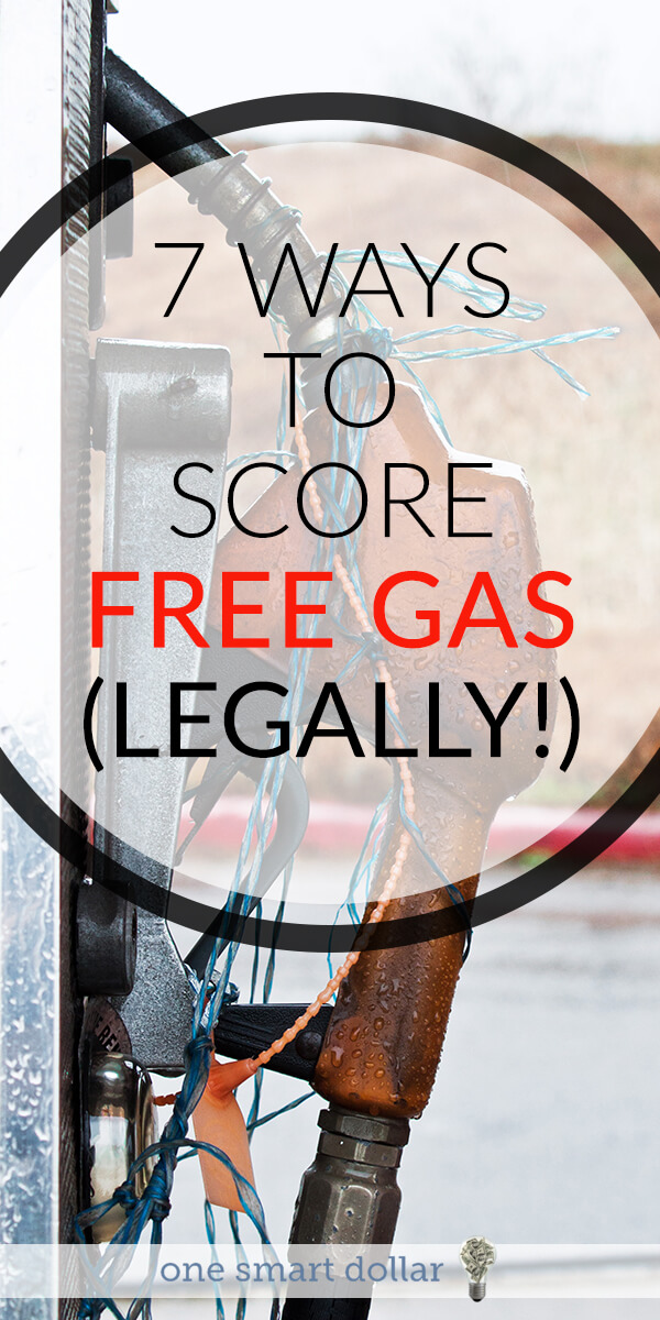 How would you like to score free gas for your car? Here are seven ways to can do just that. #FreeGas #FreeStuff #Freebies
