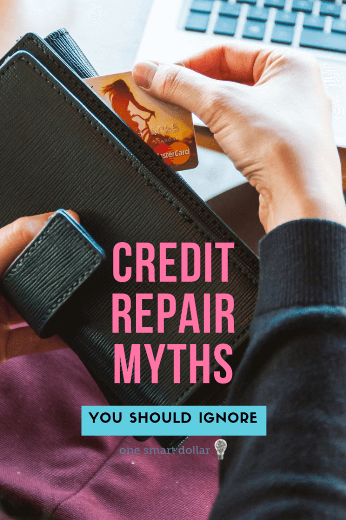 Are you struggling to boost your credit score? If you have considerd credit repair then you need to know these credit repair myths. #CreditScore #PersonalFinanceTips #FrugalLivingTips #MoneyManagement
